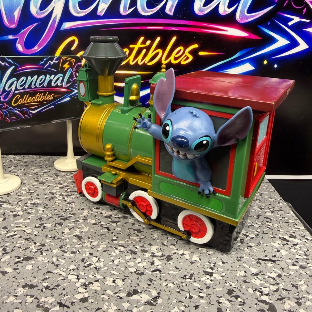 Disney Parks Stitch Train Engine Toy Lilo & Stitch Experiment 626 Green Gold